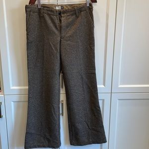 Gold flecked brown Gap wool pants size 8